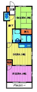 ファミリーハイツ【1階】の間取り