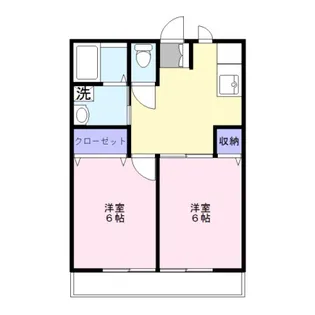 クレインハイツII【1階】の間取り