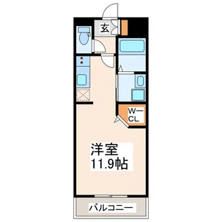 MA CHAMBRE【4階】の間取り