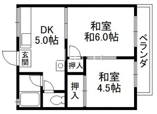 巽ハイツ【2階】の間取り