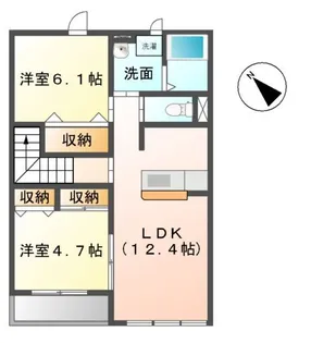 Sun East(サンイースト)【2階】の間取り