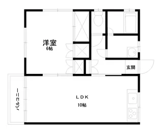 ハイムフロイデ【1階】の間取り