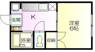 南君塚ハイツ【2階】の間取り