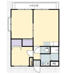 2LDKの間取り画像