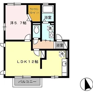 クレシエンドA棟の間取り