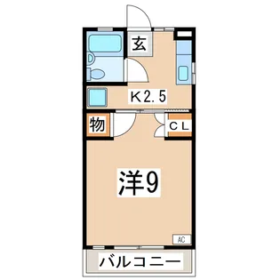福島県郡山市開成2【アパート】の間取り