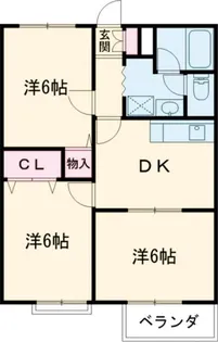 アサヒコーポ【2階】の間取り