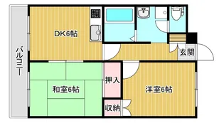 シティクレスト花かいどう【2階】の間取り