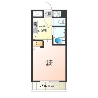 ビジタル丸山通5【6階】の間取り