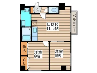 サンシャイン20、3【2階】の間取り