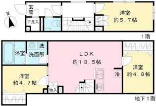 Coeur Blanc八幡山の間取り