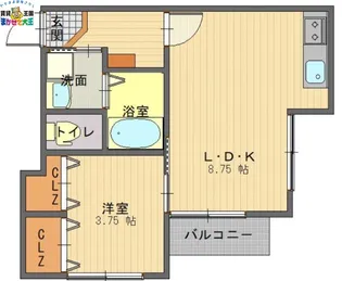メルフィーズ【1階】の間取り
