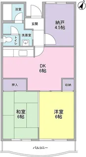 神奈川県横浜市緑区いぶき野【マンション】の間取り