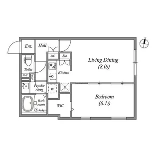 quador中野【4階】の間取り
