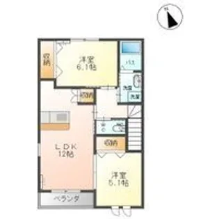 パレスアイム【2階】の間取り