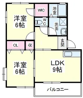 ビバリータウン林B【1階】の間取り
