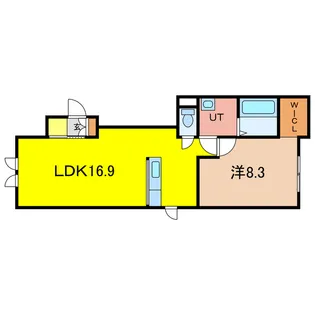1LDKの間取り画像