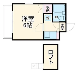 ジュネパレス柏第109【1階】の間取り