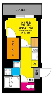 神奈川県横浜市中区山下町【マンション】の間取り
