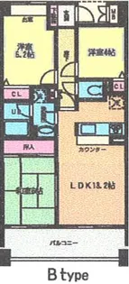 ガーデンスクエア泉【3階】の間取り