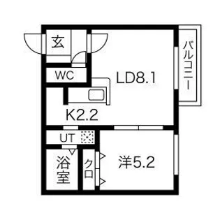 Rose Wood NAKANOSHIMA【3階】の間取り