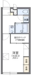 レオパレスしゃんぶる徳島【1階】の間取り