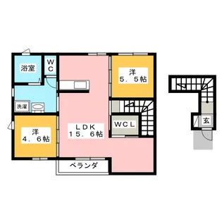 グラースMK【2階】の間取り