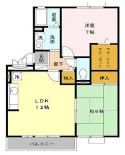 ベルデカーサ枚方公園I番館【3階】の間取り
