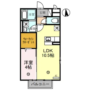 大阪府東大阪市玉串元町1【アパート】の間取り