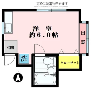 東京都目黒区目黒本町6【アパート】の間取り