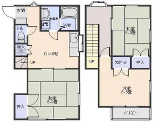 東京都調布市小島町3【一戸建】の間取り