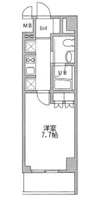 プラウドフラット仙川II【2階】の間取り