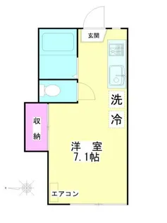 神奈川県川崎市多摩区枡形4【アパート】の間取り