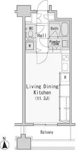 東京都港区西麻布4【マンション】の間取り