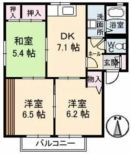 ル・グランレーブ【2階】の間取り