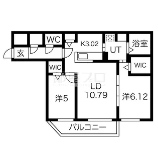 北海道札幌市中央区南九条西12【マンション】の間取り