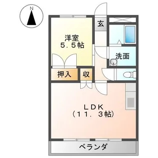 リブ・コスモス【1階】の間取り