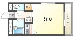 シャンブルII【1階】の間取り