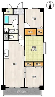 レクシア石切【2階】の間取り