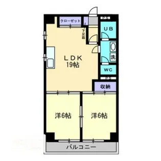 深可ヒュッテ【3階】の間取り