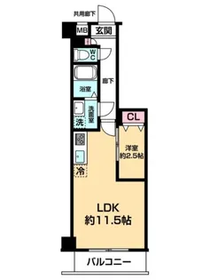 ARCOBALENO DAISHIMAE【2階】の間取り
