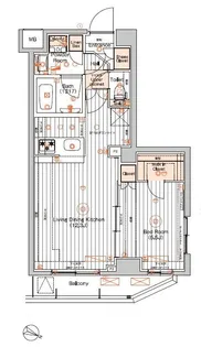 ヴォーガコルテ久が原アジールコート【1階】の間取り