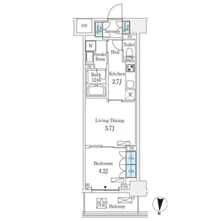 東京都墨田区横川5【マンション】の間取り