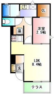 アンバー相生【1階】の間取り