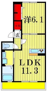 クヴァルチーラ奥戸【3階】の間取り
