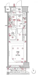 クレイシアIDZ王子【4階】の間取り