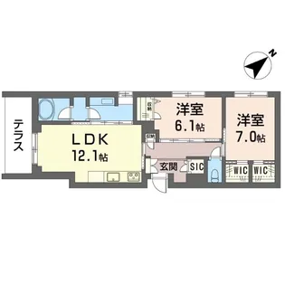 カイ ラニ【1階】の間取り