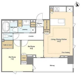 Mトリアノン【8階】の間取り