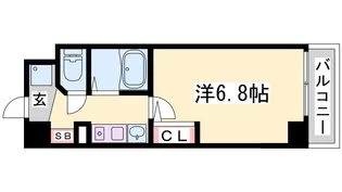 エステムコート新神戸エリタージュ【2階】の間取り