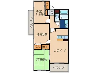福岡県北九州市八幡西区星ケ丘7【マンション】の間取り